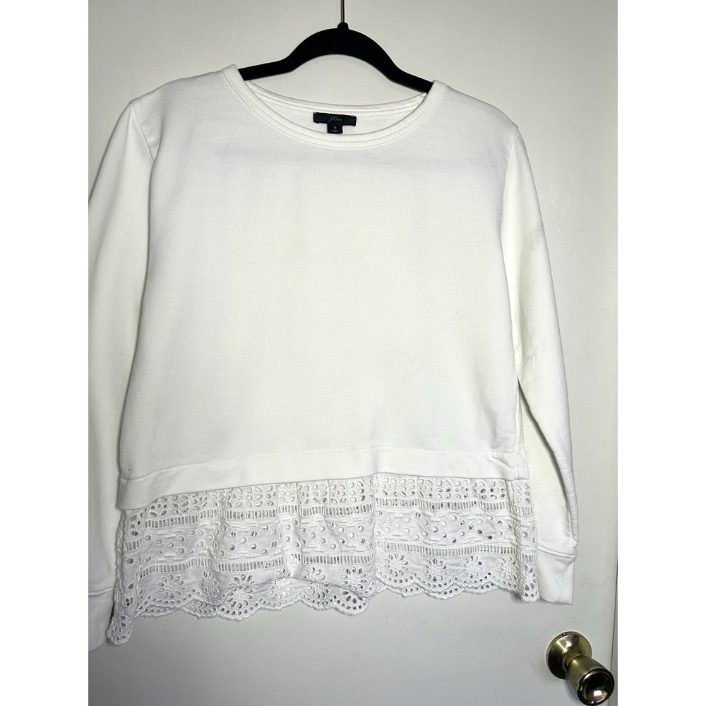 J.Crew Woman's Blouse Bohemian Hippie Lace Crochet Clean‎ Chic Small